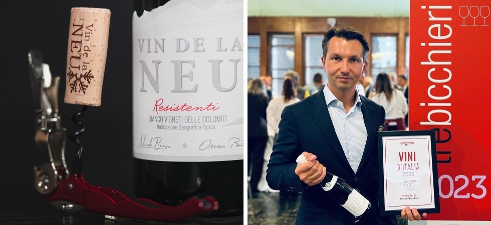 I Tre bicchieri del Gambero rosso a un vino della Val di Non